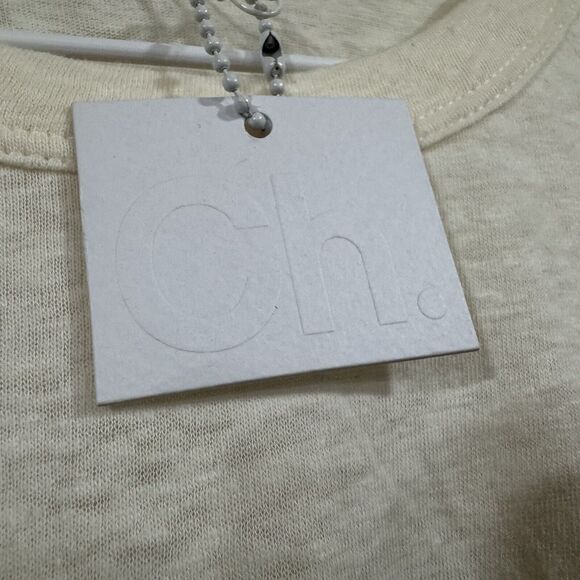 Ch. Carolina Herrera Mens Essential Oversized T Shirt Size Small Beige Crème - Picture 7 of 16